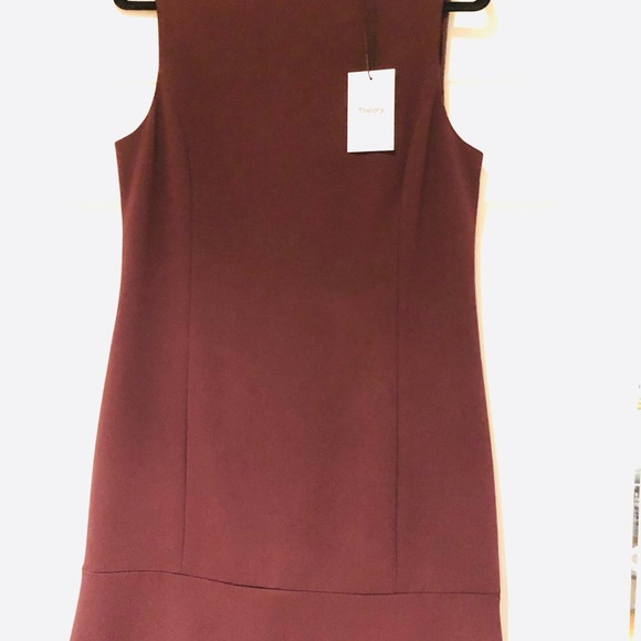 NWT Theory Natler SL Dress - Dark Bellflower Sz 12 - Picture 3 of 3